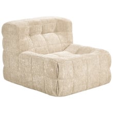 Zephyr Chenille Compressed Armless Lounge Chair